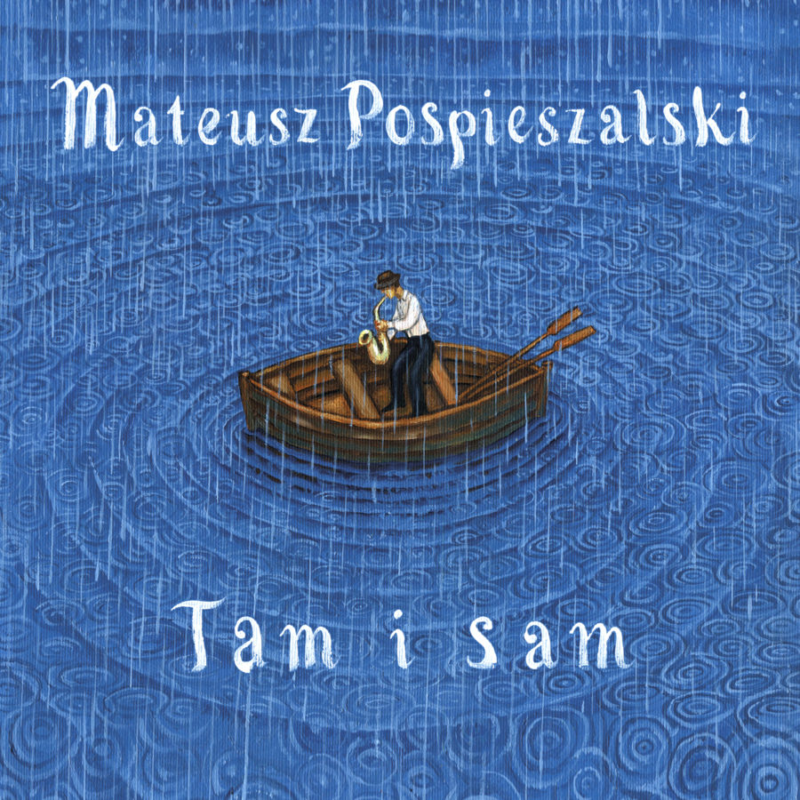 Tam i sam. Mateusz Pospieszalski z saksofonem na polanie