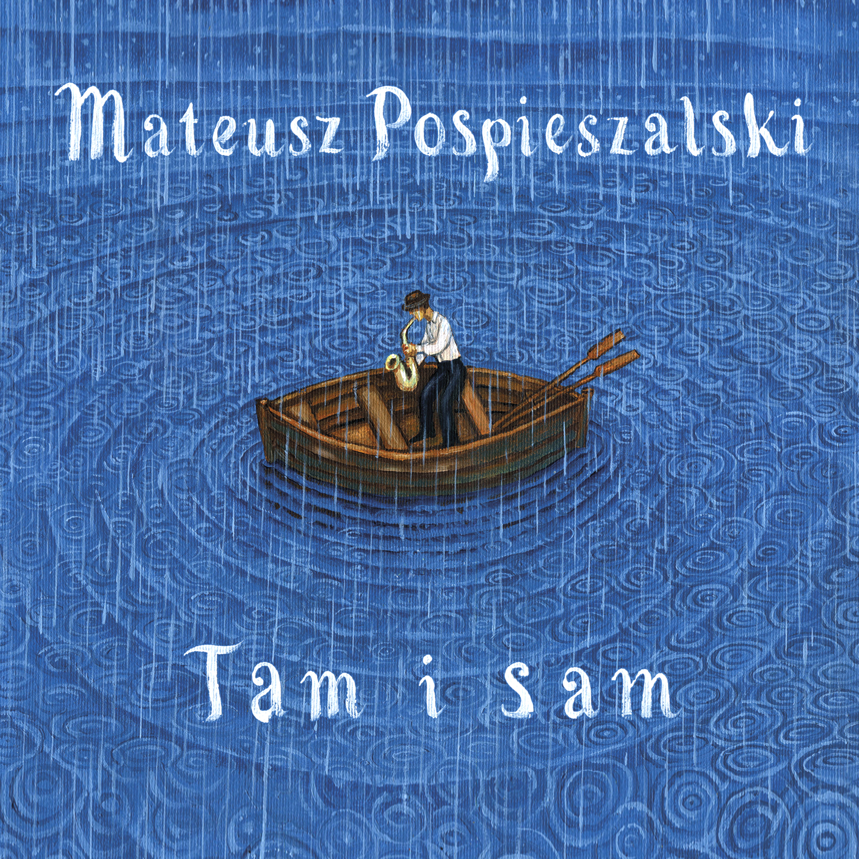 Tam i sam. Mateusz Pospieszalski z saksofonem na polanie